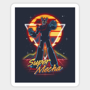 Retro Super Mecha Sticker